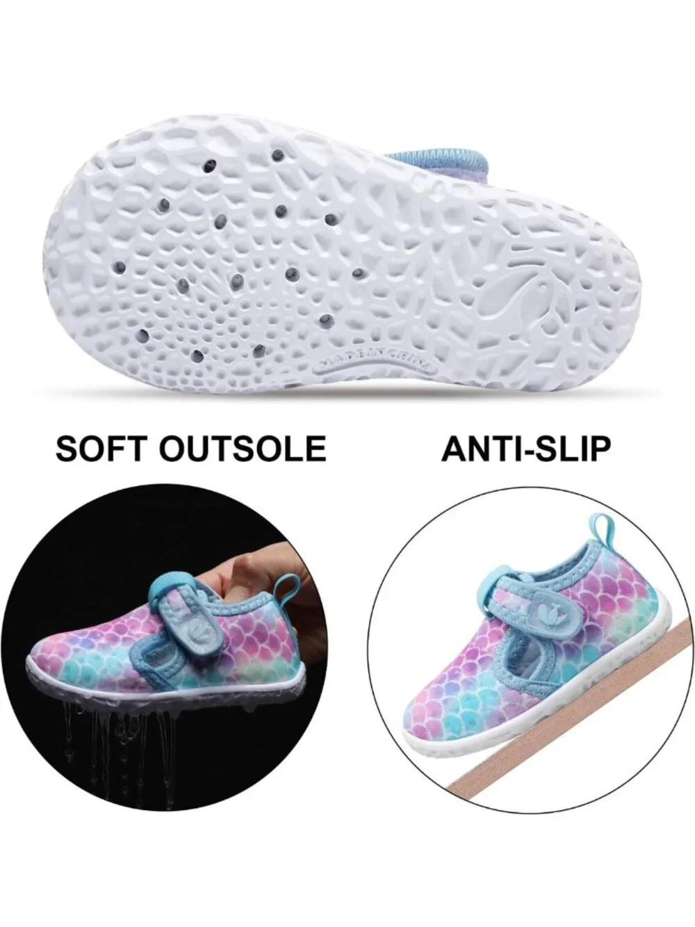 Quick-Dry Aqua Socks for Kids - Barefoot Water Sport Shoes for Beach & Pool Fun